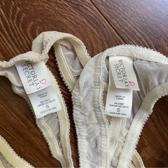 Vintage Victoria’s Secret mesh lace thong panties size small - Picture 5 of 7